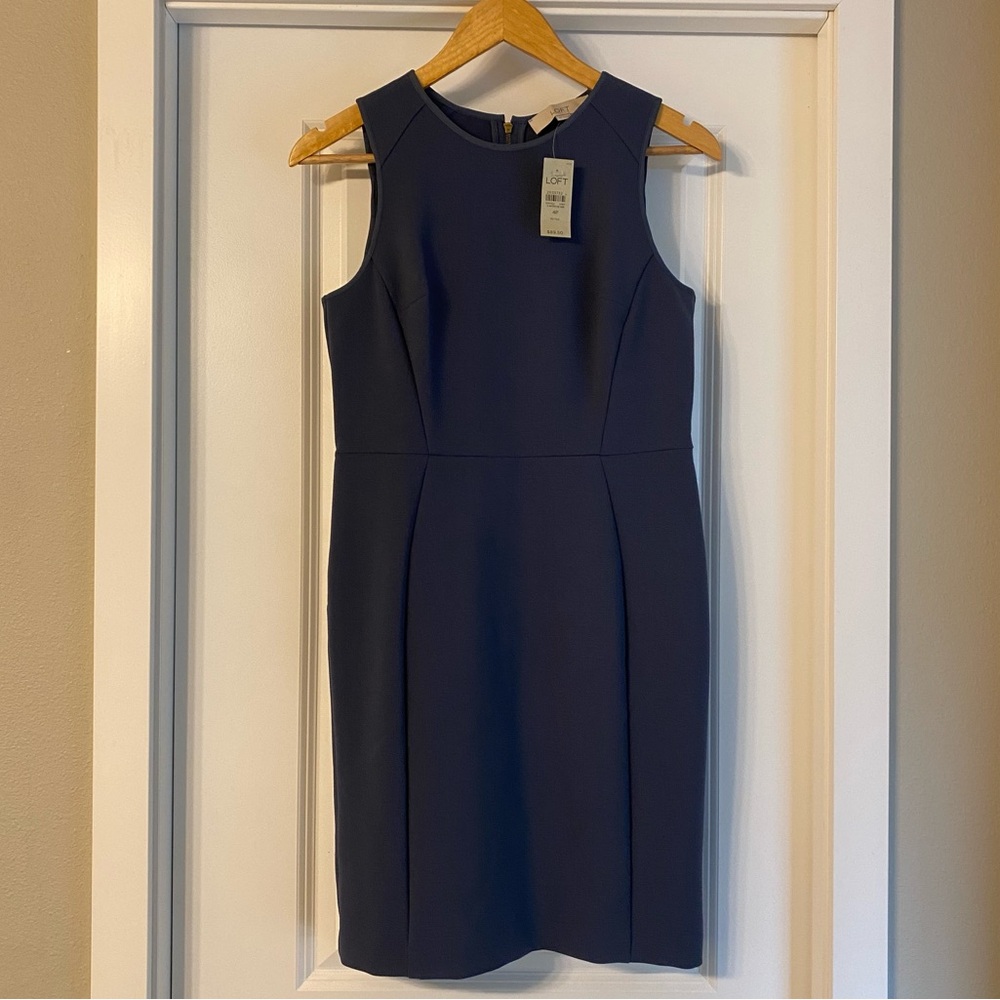 NWT LOFT Blue Pencil Dress